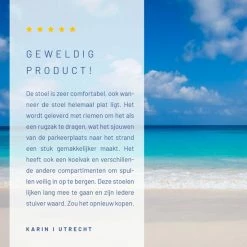 101Products Strandstoel Opvouwbaar - Rugzak Vouwstoel - Inklapbaar - Campingstoel - Kampeerstoel - Klapstoel -Stroller shop 550x550 369