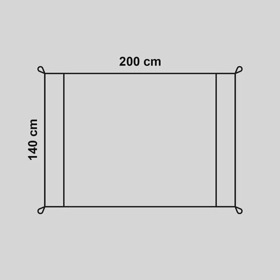 QY Picknickkleed Buitenkleed Waterdicht En Lichtgewicht Inclusief 4 Haringen - 140 X 200 Cm - Lichtblauw / Grijs 10 QY Picknickkleed Buitenkleed Waterdicht En Lichtgewicht Inclusief 4 Haringen - 140 X 200 Cm - Lichtblauw / Grijs - Afbeelding 8