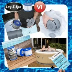 Merkloos 12 X LayZSpa Filter Type VI Onderhoud Filtercartridge - Filterpatroon VI - Reservefilterelement Voor Lay-Z-Spa - Spa Filter Jacuzzi + Serviceboek -Stroller shop 550x550 382