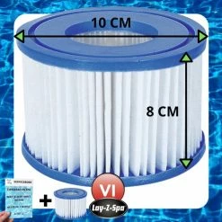 Merkloos 12 X LayZSpa Filter Type VI Onderhoud Filtercartridge - Filterpatroon VI - Reservefilterelement Voor Lay-Z-Spa - Spa Filter Jacuzzi + Serviceboek -Stroller shop 550x550 383
