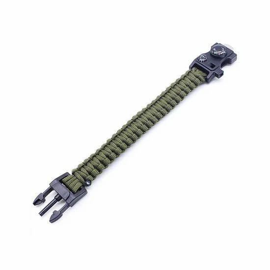 Paracord Survival Armband Met 15 Functies! - Groen - Handige & Comfortabele Reisgadget Met 15 Functies! - Stoere Survival Multi Tool - Multi Tool - Inclusief Magnesium Vuurstarter 7 Paracord Survival Armband Met 15 Functies! - Groen - Handige & Comfortabele Reisgadget Met 15 Functies! - Stoere Survival Multi Tool - Multi Tool - Inclusief Magnesium Vuurstarter - Afbeelding 5
