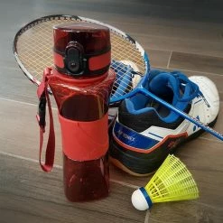 Drinkfles Herbruikbare Waterfles | 500 Ml Rood | Vaatwasserbestendig Drinkbus Bidon | King Mungo KMDF001 -Stroller shop 550x550 46