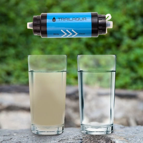 TrailAqua Waterfilter Survival 0.1Micron - Filtert Bacteriën - Snelle Drinkwaterfilter En Waterzuivering Met Waterzak Voor Outdoor, Kamperen, Preppen En Wandelen 9 TrailAqua Waterfilter Survival 0.1Micron - Filtert Bacteriën - Snelle Drinkwaterfilter En Waterzuivering Met Waterzak Voor Outdoor, Kamperen, Preppen En Wandelen - Afbeelding 7