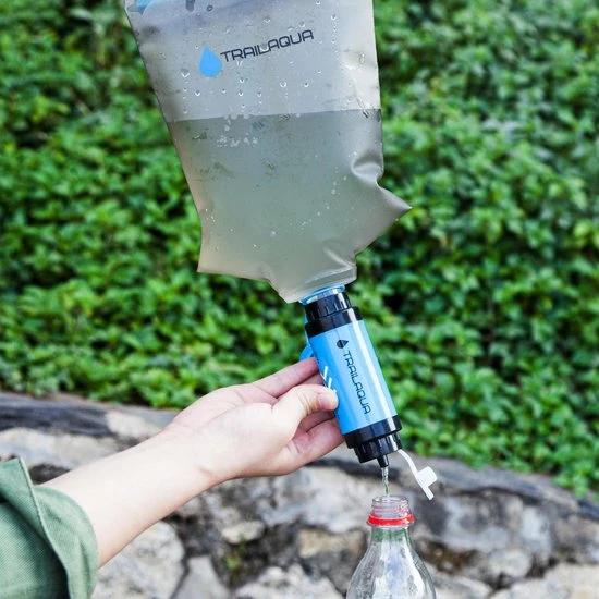 TrailAqua Waterfilter Survival 0.1Micron - Filtert Bacteriën - Snelle Drinkwaterfilter En Waterzuivering Met Waterzak Voor Outdoor, Kamperen, Preppen En Wandelen 10 TrailAqua Waterfilter Survival 0.1Micron - Filtert Bacteriën - Snelle Drinkwaterfilter En Waterzuivering Met Waterzak Voor Outdoor, Kamperen, Preppen En Wandelen - Afbeelding 8