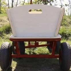 Sunny Billy Bolderkar - Beach Wagon Rood - Blank Hout - Bolderwagen Met Luchtbanden - 94x61x97cm -Stroller shop 550x550 54