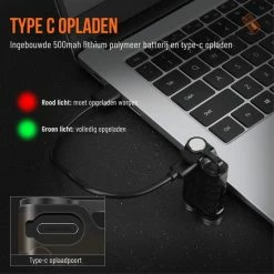 JGS Duo Zaklamp-Led-900 Lumen-USB-C-Oplaadbaar-Sleutelhanger-multifunctioneel-JGS Multicard -Stroller shop 550x550 550