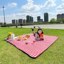 Fuegobird- Picknickdeken-200 X 200 Cm-Stranddeken- Opvouwbare Campingdeken- Waterdicht- Zanddichte Picknickmat- Draagbare Tuin-strandmat- Machinewasbaar- Voor Kamperen- Tuin- Park- Strand-geschikt Voor Kinderen's Kruipdeken (rood) -Stroller shop 550x550 568