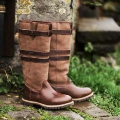 Travelin' Norway - Dames Wolgevoerde Outdoorlaars - Waterdicht En Ademend - Wandellaarzen - Bruin Leer - Maat 41 -Stroller shop 550x550 585