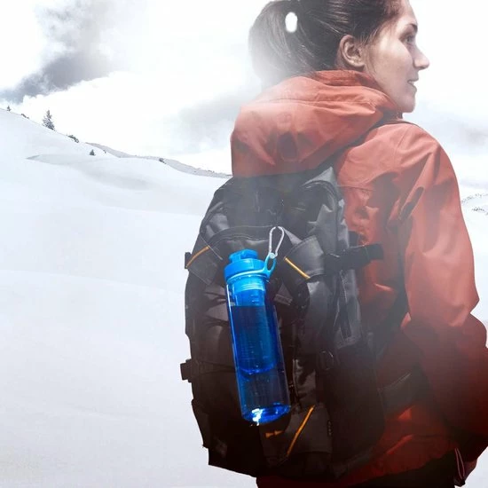 #DoYourFitness - Fruitwater Fles - »FruitInfusior« - Fruit Infuser Voor Fruitpunches / Groente Spritzers - 800ml - Turquoise 9 #DoYourFitness - Fruitwater Fles - »FruitInfusior« - Fruit Infuser Voor Fruitpunches / Groente Spritzers - 800ml - Turquoise - Afbeelding 7