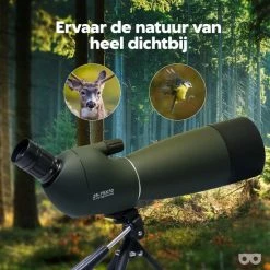 Zoomble® Spotting Scope - 25x75 Zoom - Met Draagzak, Tripod & Telefoonhouder - 70 Mm Lens - Voor Vogelspotten, Natuur, Outdoor & Jagen - Monoculair - Monokijker - Black Friday 2022 - Sinterklaas -Stroller shop 550x550 6