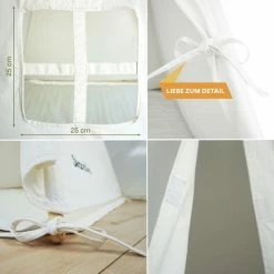 Skandika Tipi Tent Kinderen – Tipi Speeltent Voor Kinderen – Met Gewattteerde Vloermat – Kleine Raam - Katoen – Inclusief Opbergtas – 150 Cm Stahoogte – 115x115x152 Cm (LxBxH) – Kindertent Voor Kinderkamer – Binnen En Buiten – Camping, Tuin – Wit -Stroller shop 550x550 603