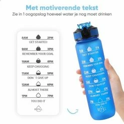 Mountain Lake™ Motivatie Waterfles – Motiverende Drinkfles Met Tijdmarkering – Drinkbeker Met Rietje - Bidon Volwassenen - 1 Liter 12 Mountain Lake™ Motivatie Waterfles – Motiverende Drinkfles Met Tijdmarkering – Drinkbeker Met Rietje - Bidon Volwassenen - 1 Liter -Stroller shop 550x550 615