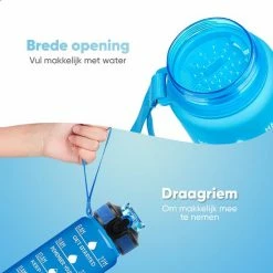 Mountain Lake™ Motivatie Waterfles – Motiverende Drinkfles Met Tijdmarkering – Drinkbeker Met Rietje - Bidon Volwassenen - 1 Liter 17 Mountain Lake™ Motivatie Waterfles – Motiverende Drinkfles Met Tijdmarkering – Drinkbeker Met Rietje - Bidon Volwassenen - 1 Liter -Stroller shop 550x550 619