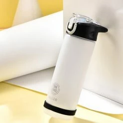 Diller Waterfles Met Rietje - Drinkfles - Handig Sluitsysteem - 750ml - Wit - Tritan & BPA-vrij -Stroller shop 550x550 659