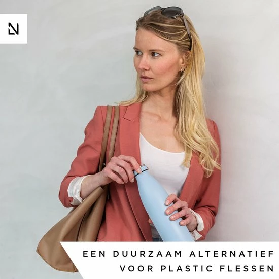 LARS NYSØM Roestvrijstalen Drinkfles 'Ren' 750ml Blue Stone 5 LARS NYSØM Roestvrijstalen Drinkfles 'Ren' 750ml Blue Stone - Afbeelding 3