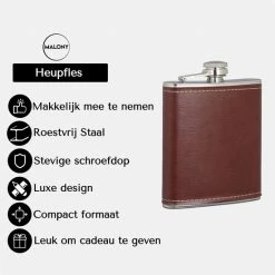 Malony Heupfles - RVS - 180 Ml - Veldfles - Drinkfles - Flacon - PU Leer - Compact - Donker Bruin 15 Malony Heupfles - RVS - 180 Ml - Veldfles - Drinkfles - Flacon - PU Leer - Compact - Donker Bruin -Stroller shop 550x550 702