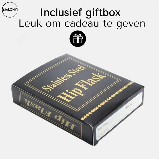 Malony Heupfles - RVS - 180 Ml - Veldfles - Drinkfles - Flacon - PU Leer - Compact - Donker Bruin 8 Malony Heupfles - RVS - 180 Ml - Veldfles - Drinkfles - Flacon - PU Leer - Compact - Donker Bruin - Afbeelding 6