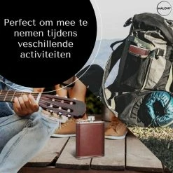 Malony Heupfles - RVS - 180 Ml - Veldfles - Drinkfles - Flacon - PU Leer - Compact - Donker Bruin 19 Malony Heupfles - RVS - 180 Ml - Veldfles - Drinkfles - Flacon - PU Leer - Compact - Donker Bruin -Stroller shop 550x550 706