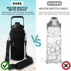 WaterBuddy Waterfles 2 Liter - Waterfles Met Rietje - Grote Waterfles - Sportbidon - Twee Liter Waterfles - Sportfles - Sportfles Fitness - Bottle 2 Liter- Drinkfles - Schenkfles - Roze Transparant - Waterflessen- Waterfles 2 Liter Met Tijdmarkering -Stroller shop 550x550 717