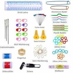Merkloos Haaknaalden Set In Handige Etui - 100-delig! -Stroller shop 550x550 736