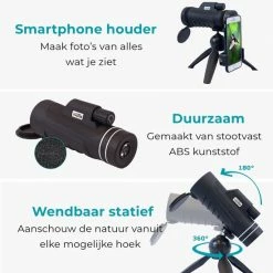 Vultus Monokijker Verrekijker – 10x42 – Monoculair Met Statief – Vogelkijker Inclusief Handstrap – Verrekijker Vogelsspotten – Monokijker Verrekijker – Vultus Explora -Stroller shop 550x550 750