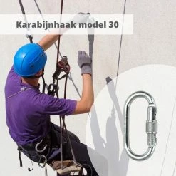 Climax Karabijnhaak - Veiligheidssluiting- Klimkarabijnhaak - Valbeveiliging - Verbinder -Stroller shop 550x550 840