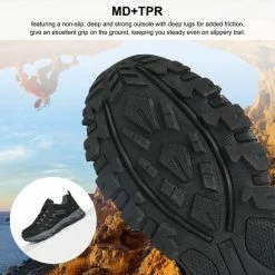 Geweo Wandelschoenen Unisex - Outdoorschoenen - Outdoor Antislip - Waterdicht En Ademend - Extra Comfort - Kerstmis - Kerstfeest - Christmas Gift - Zwart - Maat 39 -Stroller shop 550x550 852