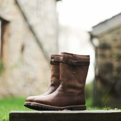 Travelin' Finland Heren - Wolgevoerde Leren Outdoorlaars - Waterdicht Laarzen - Donkerbruin Leer - Maat 46 -Stroller shop 550x550 869