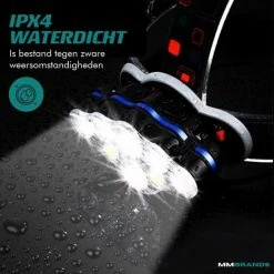 MM Brands Hoofdlamp - Hardloop & Wandel Lampjes - Militaire LED Verlichting - Zaklamp - Oplaadbaar - Waterdicht - Wit + Rood Licht -Stroller shop 550x550 97