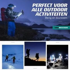 MM Brands Hoofdlamp - Hardloop & Wandel Lampjes - Militaire LED Verlichting - Zaklamp - Oplaadbaar - Waterdicht - Wit + Rood Licht -Stroller shop 550x550 98