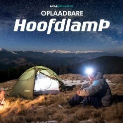 MM Brands Hoofdlamp - Hardloop & Wandel Lampjes - Militaire LED Verlichting - Zaklamp - Oplaadbaar - Waterdicht - Wit + Rood Licht -Stroller shop 550x550 99