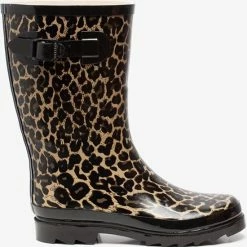 Mountain Peak Dames Regenlaarzen Met Luipaardprint - Bruin - Maat 36 -Stroller shop 550x551 2