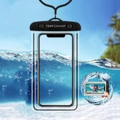 Tempshop Waterdichte Telefoonhoesjes Wit - Onderwater Hoesje Telefoon - Waterdichte Telefoonzakje – Bag – Drybag - Onderwater Hoesje Telefoon – Universeel Geschikt Voor Alle Smartphones - Waterdichte Telefoonhoesje -Stroller shop 550x551 5