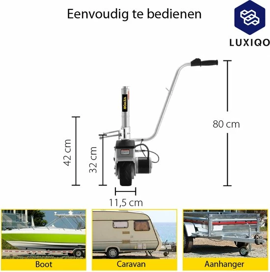 Luxiqo® Elektrisch Neuswiel – Gemotoriseerd Neuswiel – Caravan Mover – Neuswiel Mover – Caravan Neuswiel – Trailer Verplaatser – Elektrische Aanhanger – 350 W – Tot 2270 KG 8 Luxiqo® Elektrisch Neuswiel – Gemotoriseerd Neuswiel – Caravan Mover – Neuswiel Mover – Caravan Neuswiel – Trailer Verplaatser – Elektrische Aanhanger – 350 W – Tot 2270 KG - Afbeelding 6