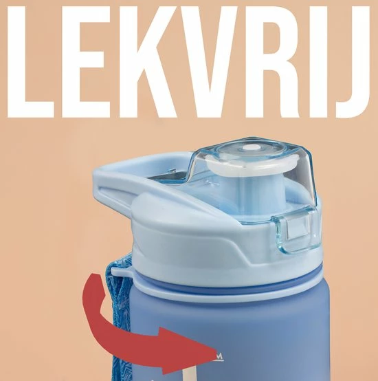 Sunnytree Waterfles Met Tijdmarkeringen -Motivatie Drinkfles - 1 Liter - Cadeau - Kleur Blauw-Oranje 6 Sunnytree Waterfles Met Tijdmarkeringen -Motivatie Drinkfles - 1 Liter - Cadeau - Kleur Blauw-Oranje - Afbeelding 4