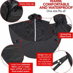 BRAMBLE Rolstoel Regenponcho Regencape, Bescherming Bij Slecht Weer - Herbruikbaar En Waterdicht -Stroller shop 550x562 5