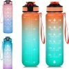 Merkloos Vision Oranje-Groene Waterfles Met Tijdmarkeringen | 1 Liter | Sport Waterfles | Drinkfles Met Rietje | Lekvrije Sportfles | Tritan Waterfles | BPA Vrij | Voor Sport, Fietsen, Kamperen, School, Sportschool | Tijdmarkering -Stroller shop 550x563