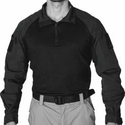 EU-TAC Combat Shirt - Ubac- Militair Shirt- Tactical Combat Shirt - Airsoft - Airsoft Shirt - Militaire Kleding- Zwart - Black - Maat M -Stroller shop 550x571