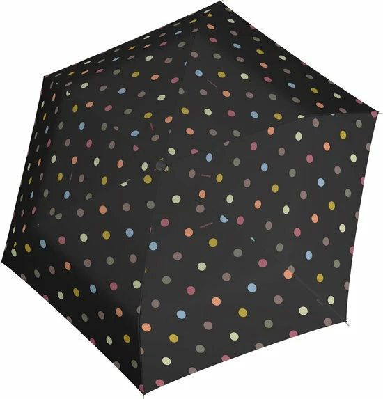 Reisenthel Umbrella Pocket Mini Opvouwbare Mini Paraplu - ø 97 Cm - Dots Zwart 4 Reisenthel Umbrella Pocket Mini Opvouwbare Mini Paraplu - ø 97 Cm - Dots Zwart - Afbeelding 2