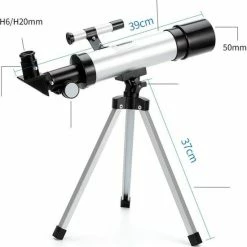 LORIOTH® Astronomische Telescoop - Telescoop 90x Zoom - HD Sterrenkijker - Inclusief Statief - Inclusief Telefoon Clip - Outdoor - Zwart -Stroller shop 550x578