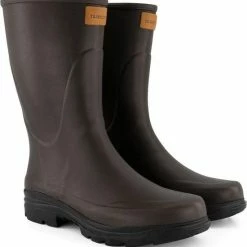 Travelin' Dunas Heren Rubberen Regenlaarzen - Waterdicht En Isolerend - Bruin - Maat 42