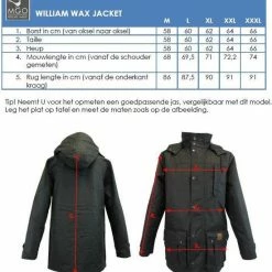 MGO Leisure Wear MGO Leisure William Wax Parka Outdoorjas Heren - Maat XXL 14 MGO Leisure Wear MGO Leisure William Wax Parka Outdoorjas Heren - Maat XXL -Stroller shop 550x586 3