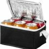 Bullet Kleine Koeltas Zwart/wit 20 Cm Voor 6/sixpack Blikjes - 3,5 Liter - Koelboxen/koeltassen - Lunchtrommel -Stroller shop 550x587
