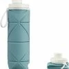 YONO Opvouwbare Waterfles - Siliconen Drinkfles Voor Onderweg - Compact En BPA-vrij - 600 ML - Leisteen -Stroller shop 550x588 2