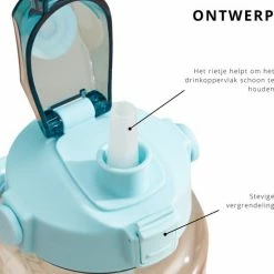 Merkloos Waterfles - Drinkfles - Bidon - Waterfles Met Tijdmarkeringen - Motivatie Waterfles - Waterfles & Drinkfles & Bidon 2 Liter - Drinkfles & Waterfles Met Rietje - Drinkfles Kinderen & Volwassenen - Grote Waterfles | Groen, 2 Liter -Stroller shop 550x589 4