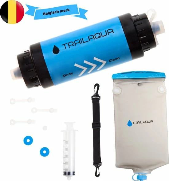 TrailAqua Waterfilter Survival 0.1Micron - Filtert Bacteriën - Snelle Drinkwaterfilter En Waterzuivering Met Waterzak Voor Outdoor, Kamperen, Preppen En Wandelen 3 TrailAqua Waterfilter Survival 0.1Micron - Filtert Bacteriën - Snelle Drinkwaterfilter En Waterzuivering Met Waterzak Voor Outdoor, Kamperen, Preppen En Wandelen