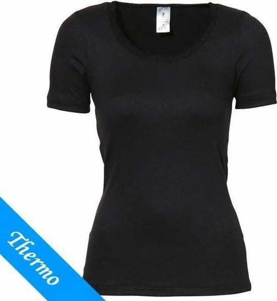 Ten Cate Dames Thermo Shirt Korte Mouw - Kant - XL - Zwart 8 Ten Cate Dames Thermo Shirt Korte Mouw - Kant - XL - Zwart - Afbeelding 6