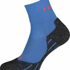 FALKE TK2 Explore Cool Short Wandelsokken Kort Zacht Thermisch Anti-blaar Antizweet Zonder Motief Met Elastische Boord Verkoelend Ademend Sneldrogend Blauw Dames Sportsokken - Maat 41-42 -Stroller shop 550x600