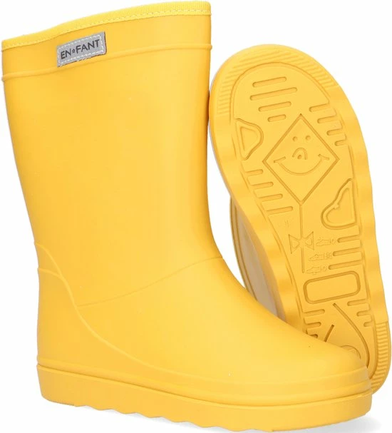 Enfant Rubber Rain Boot Solid Regenlaarzen - Rubber Laarzen - Meisjes - Geel - Maat 32 6 Enfant Rubber Rain Boot Solid Regenlaarzen - Rubber Laarzen - Meisjes - Geel - Maat 32 - Afbeelding 4