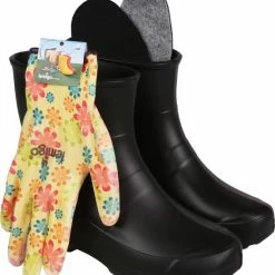 Sarcia Zwarte Rubberen Dameslaarzen Compleet Met Tuinhandschoenen Maat - 40 -Stroller shop 550x611